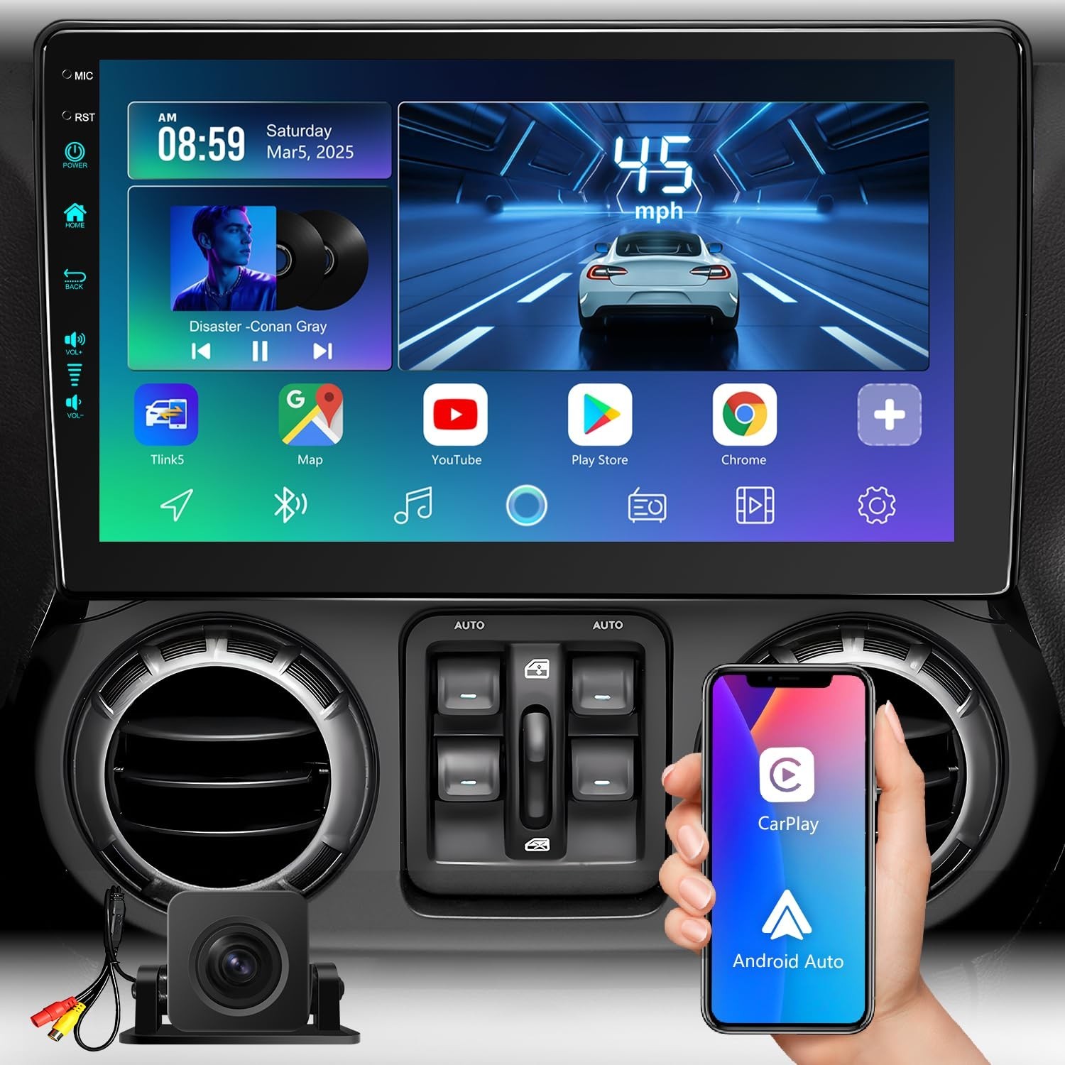 5G WiFi6(4Ram 64Rom) Car System for 10.2 Inch Jeep Wrangler/Patriot Radio,Upg...