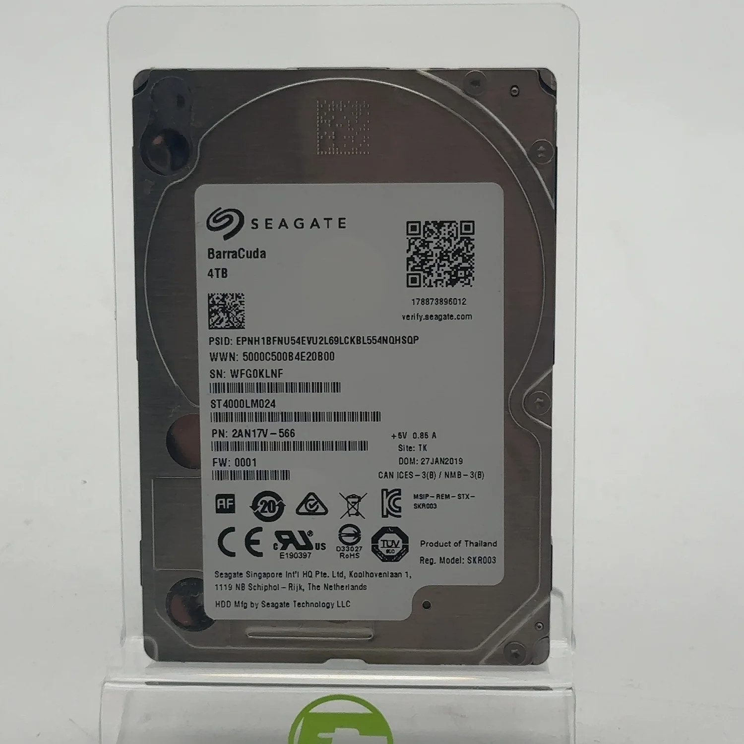 Seagate 2.5" Barracuda 4TB SATA III 6Gbps HDD ST4000DM004