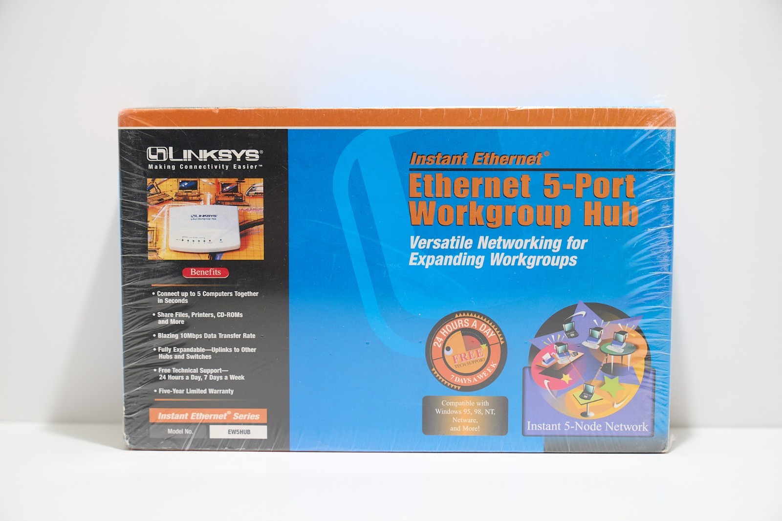 Linksys Ethernet 5-Port Workgroup Hub - EW5HUB