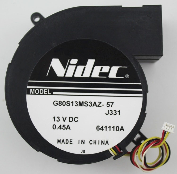 1PCS New NIDEC Projector Cooling Fan 4-wire For Nidec G80S13MS3AZ-57 13V 0.45A