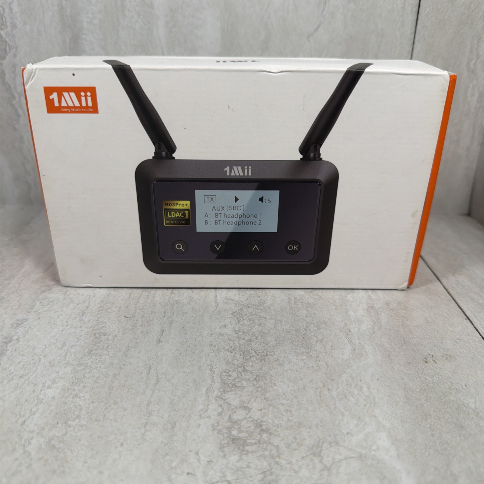 1Mii B03Pro+ Bluetooth 5.3 Transmitter Receiver Certified LDAC for TV Home