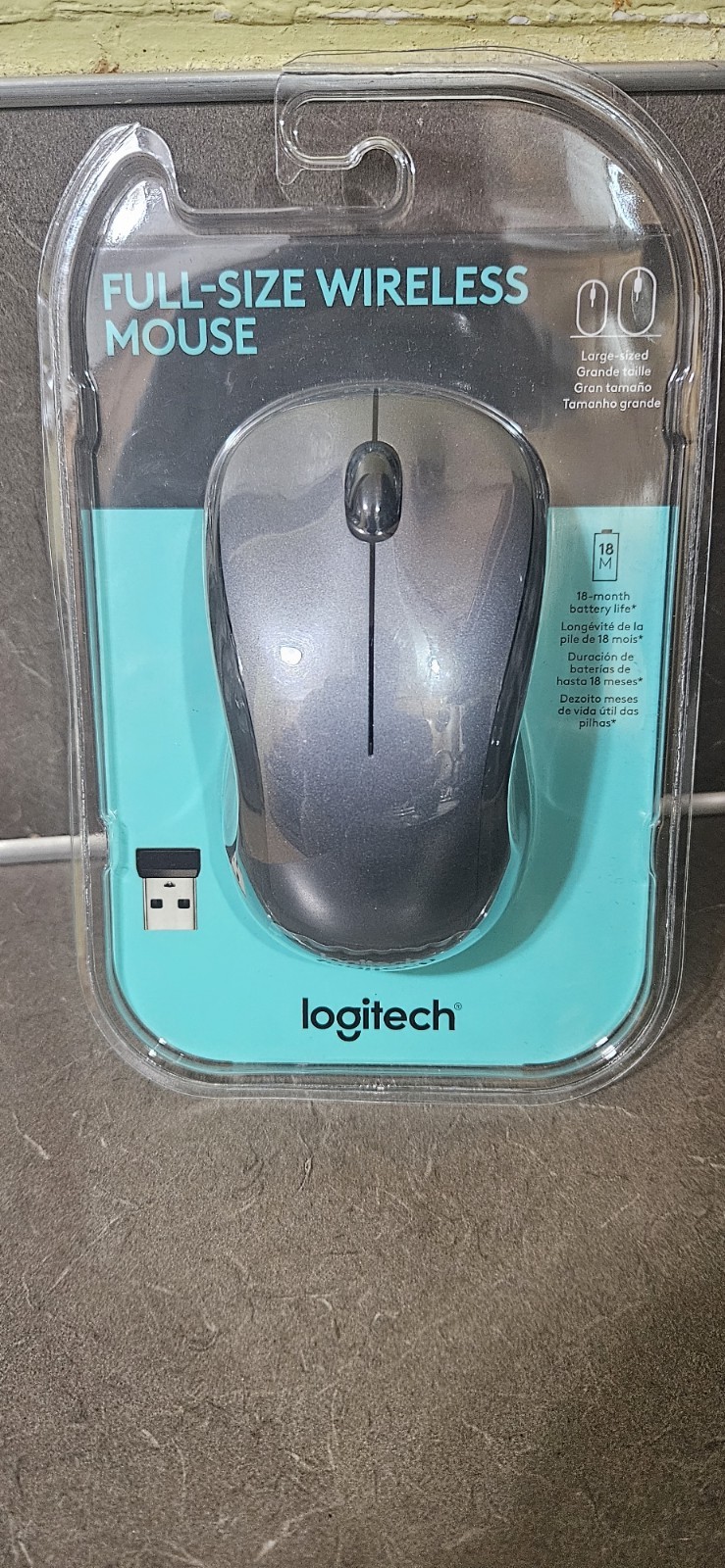 Logitech MR0100  Wireless Comfortable Mouse Silver