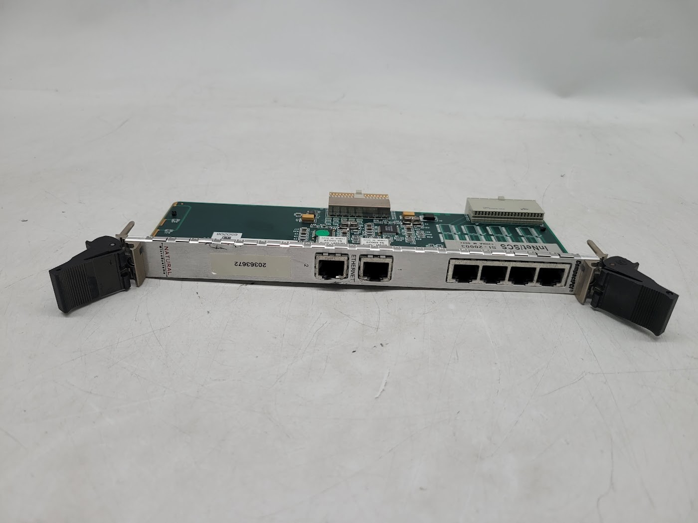 Natural Microsystems 5908 Rev2 Transition 4 T1/E1 Back Card SM0101