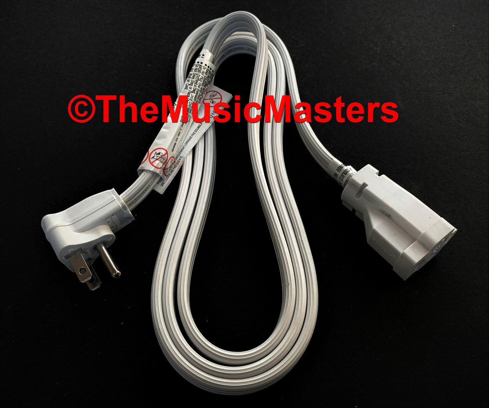3 ft Heavy Duty Appliance AC Electric Extension Cord 14 Gauge 15A UL Power Cable