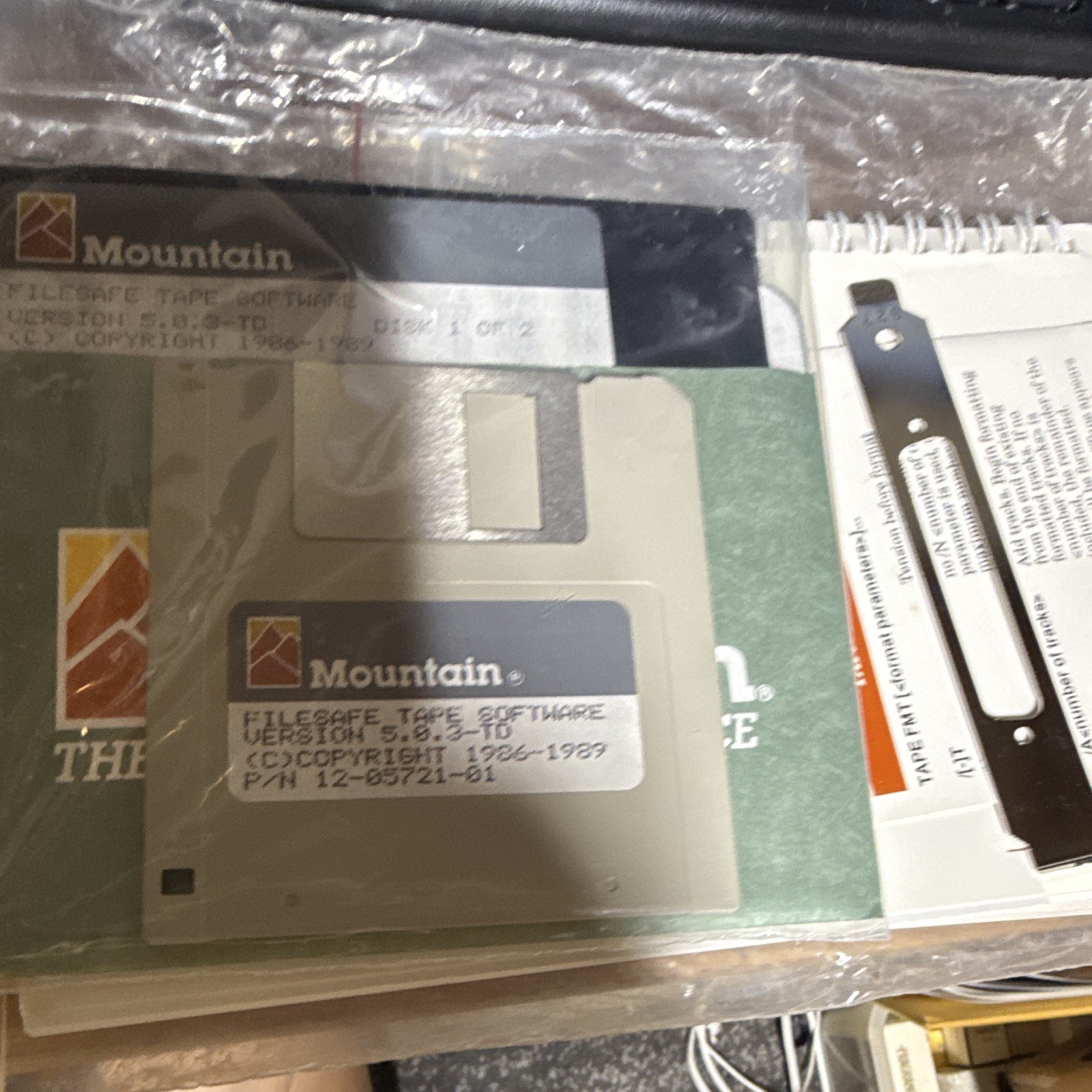 Mountain FileSafe Tape Software v5.0.3-TD DOS 5.25" Floppy Disc English