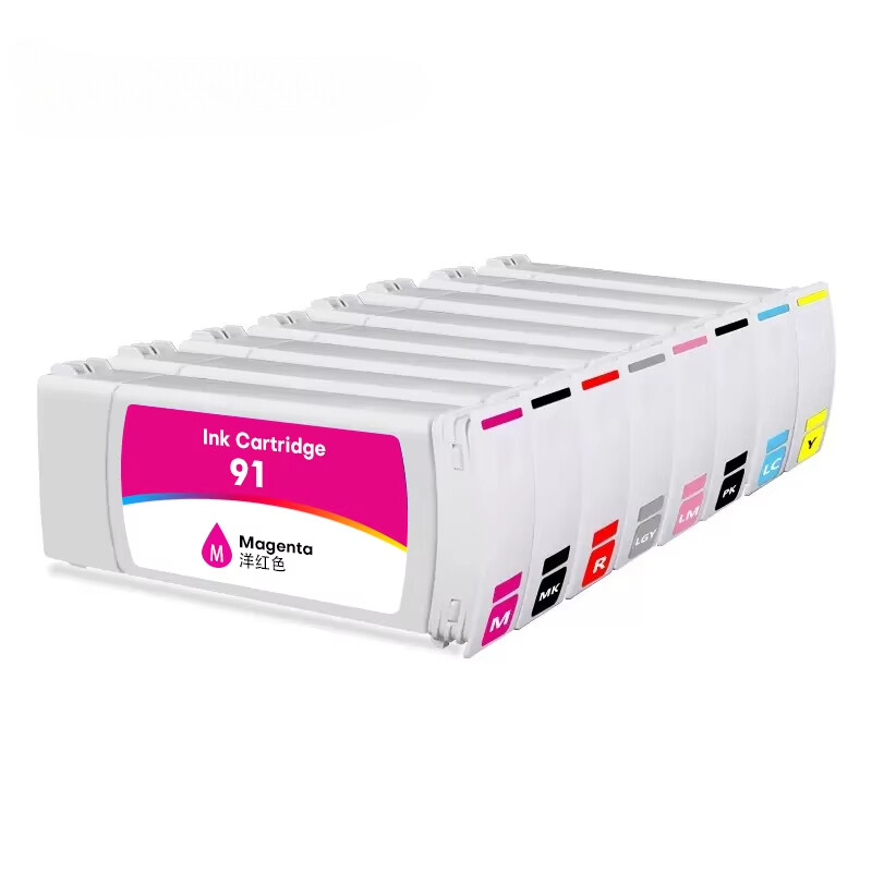 High quality 91 compatible Ink Cartridges For HP DesignJet Z6100A Printer 700ml
