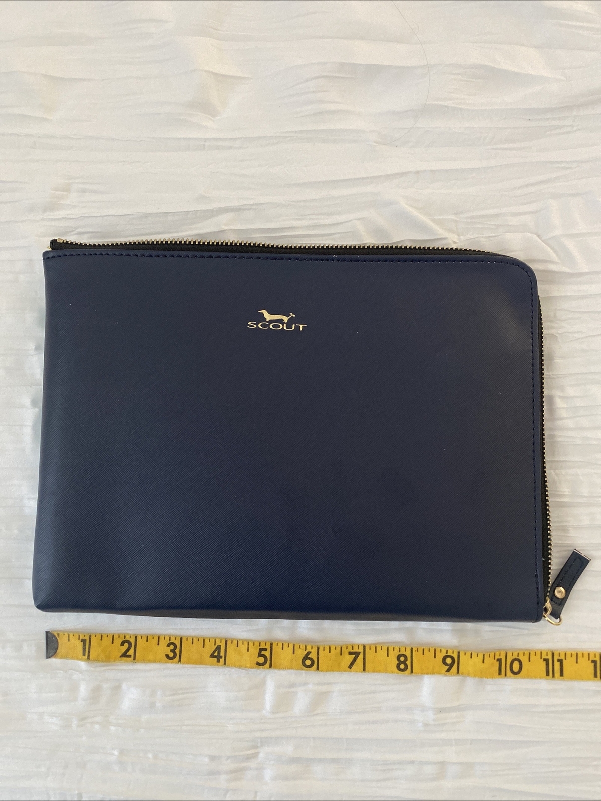 Scout Zip File Tech Case NWOT Navy Blue/pale Blue