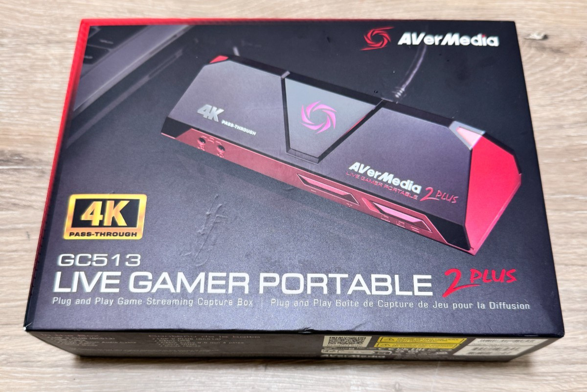 AVerMedia Live Gamer Portable 2 Plus GC513 4K Capture Card w/ 128GB microSD