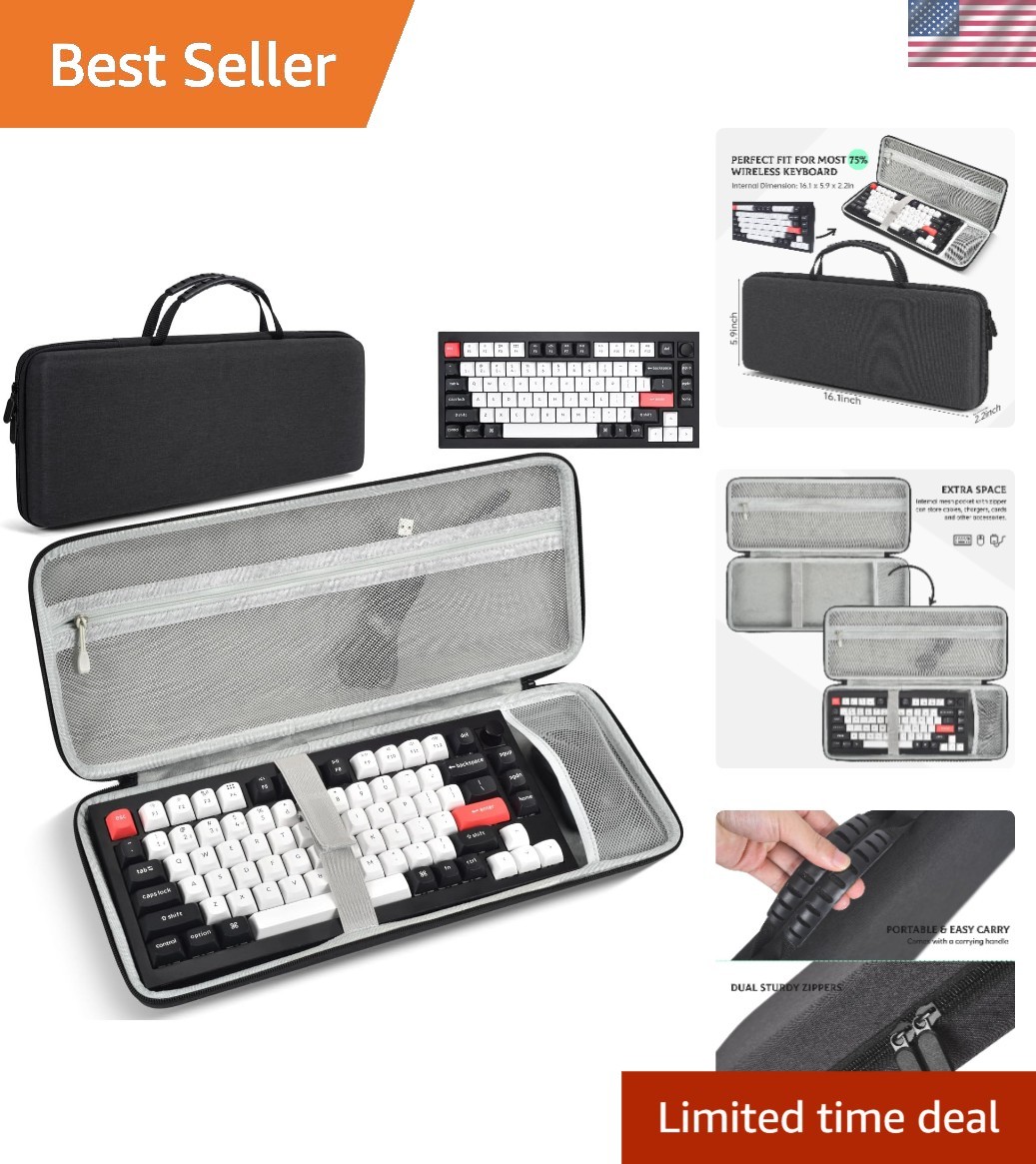 75% Keyboard Travel Case - Durable Protection for Mechanical Keyboards