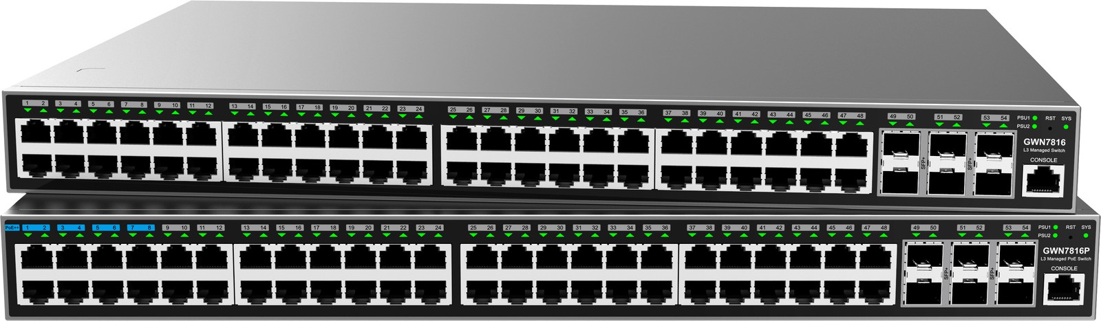 Grandstream GS-GWN7816P 48-Port Layer 3 Managed Network PoE Switch SFP+
