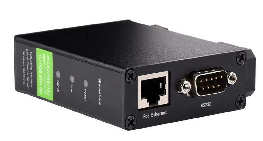 RS232/485/422 to RJ45 Ethernet Module, TCP/IP to Serial, with POE Function, Bi-D