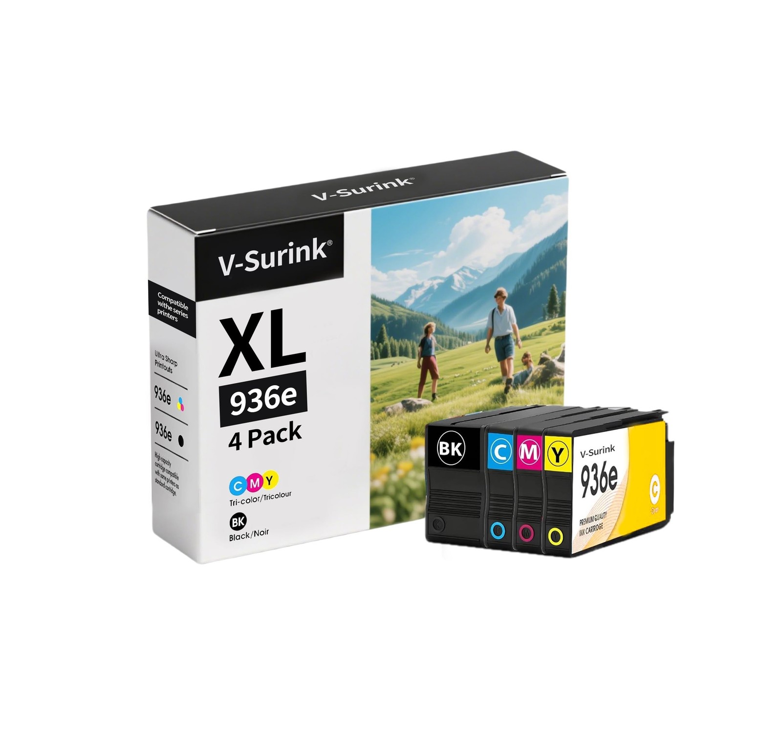 936XL 936 Ink Cartridges Combo Pack High Yield Compatible for OfficeJet Pro 9...