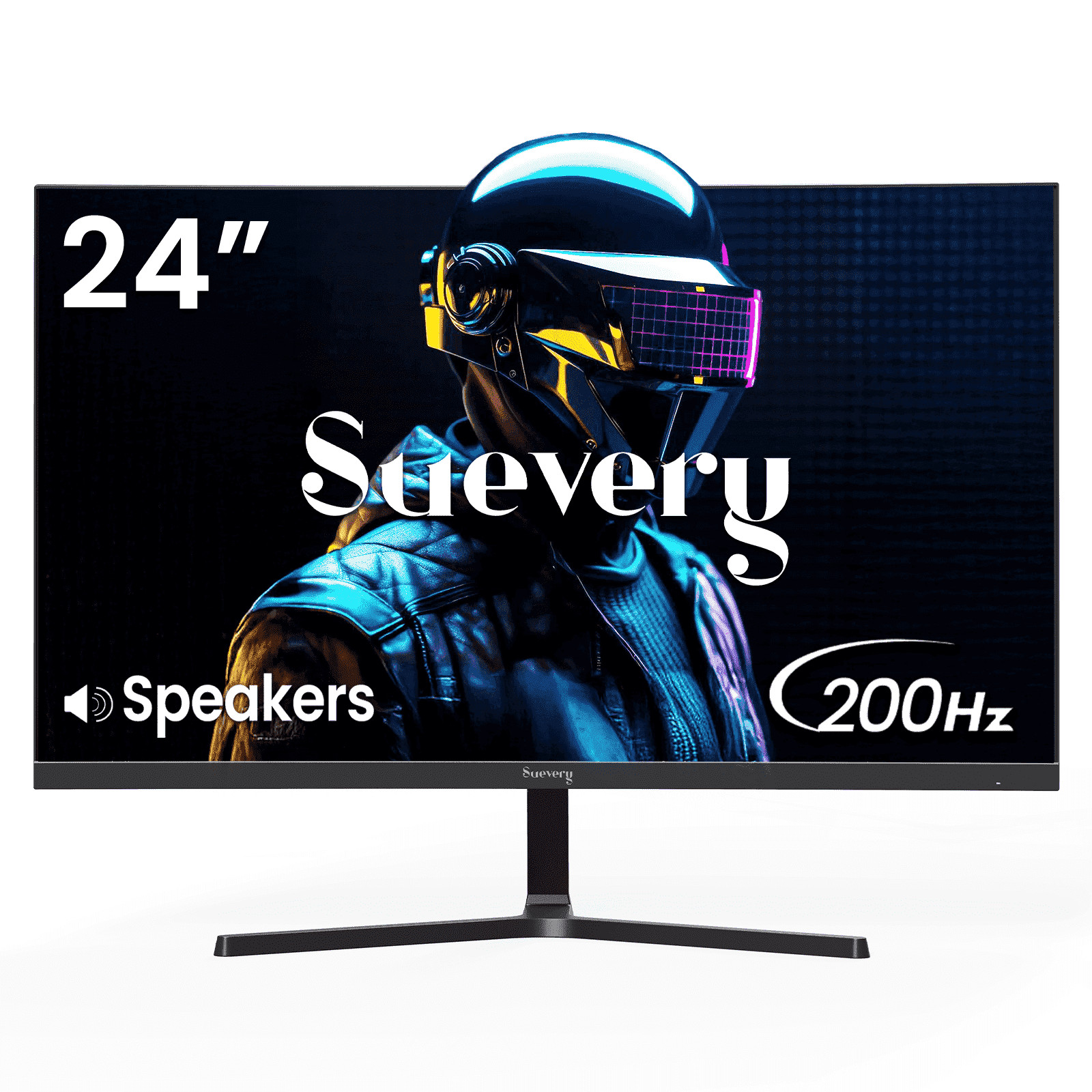 Suevery 24 Inch Gaming Monitor, 200Hz Refresh Rate, FHD IPS Panel, 120% sRGB,