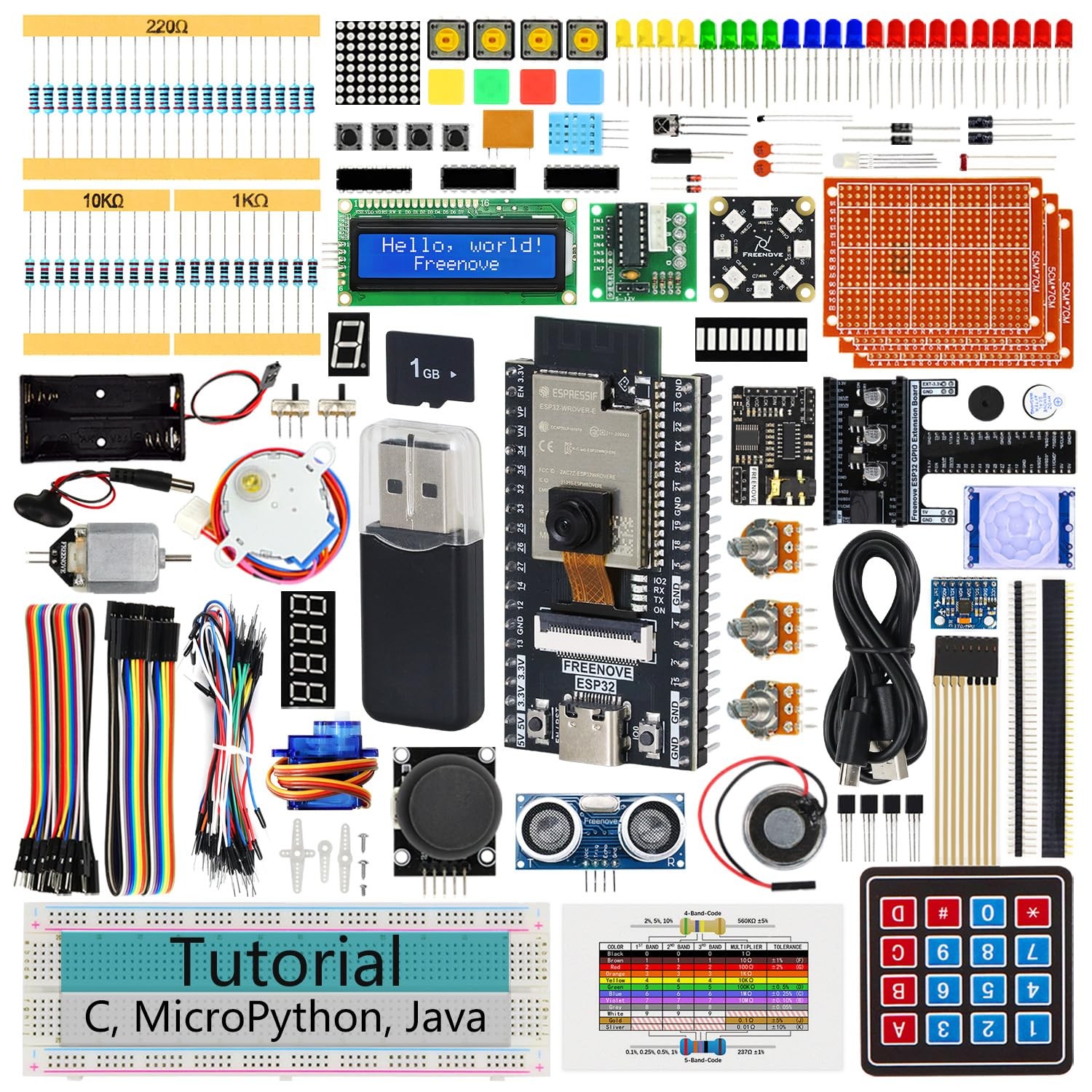 Freenove ESP32 Kit ESP32 Camera Board Ultimate Starter Kit