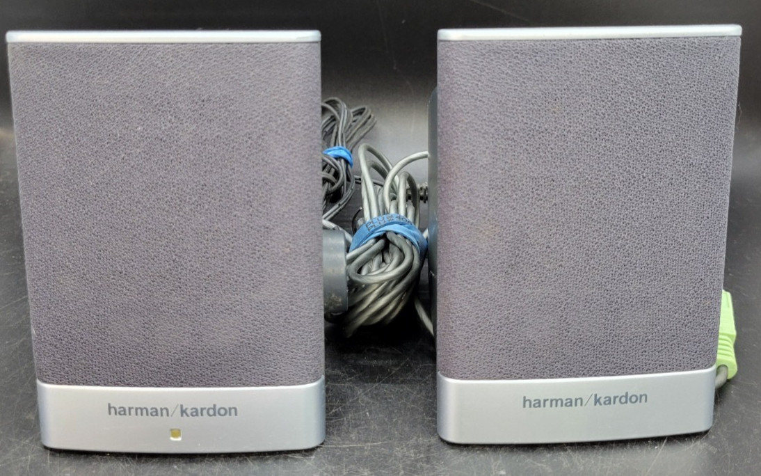 HP Harman Kardon Computer Entry Satellite Speakers HP5187-2105 w/Power Cord