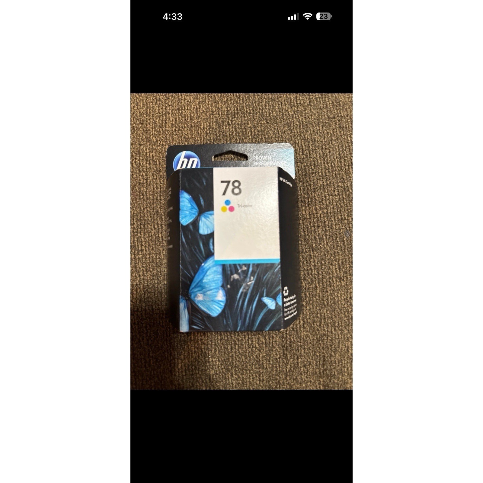 HP 78 Tri-Color Ink Cartridge C6578DN OEM Genuine Factory Sealed Oct 2016 Exp