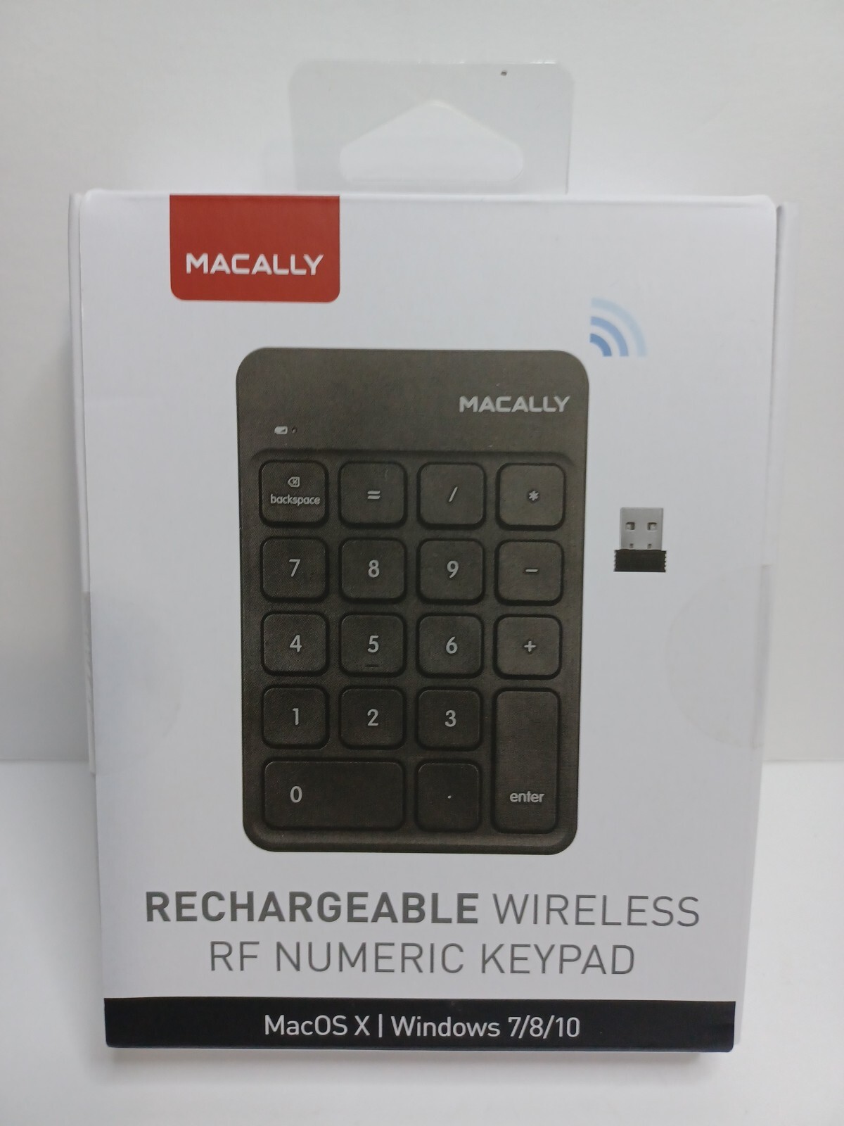 Macally 2.4G Wireless Numeric Pad for Laptop MacOS X, Windows 7/8/10 NEW SEALED