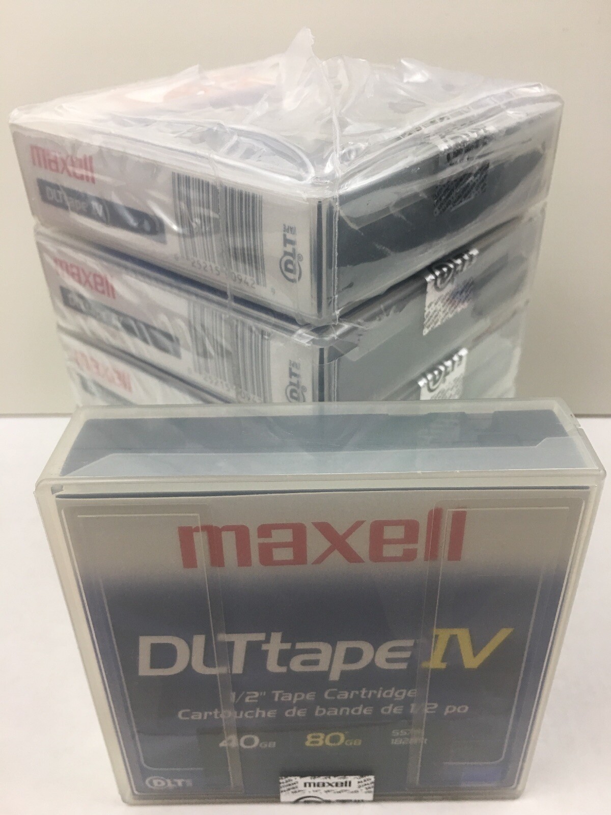 MAXELL LOT OF 5 DLTtape IV DLT Data 1/2" Tape Cartridge 40GB/80GB NEW SEALED