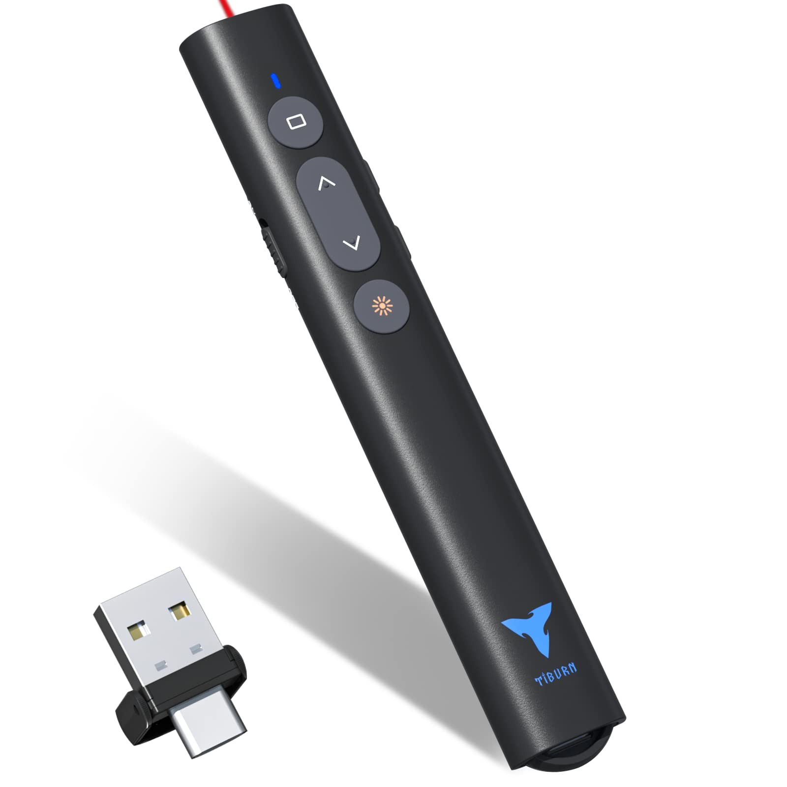 Clicker for Powerpoint Presentations, 100 Feet Presentation Clicker USB/USB-C...