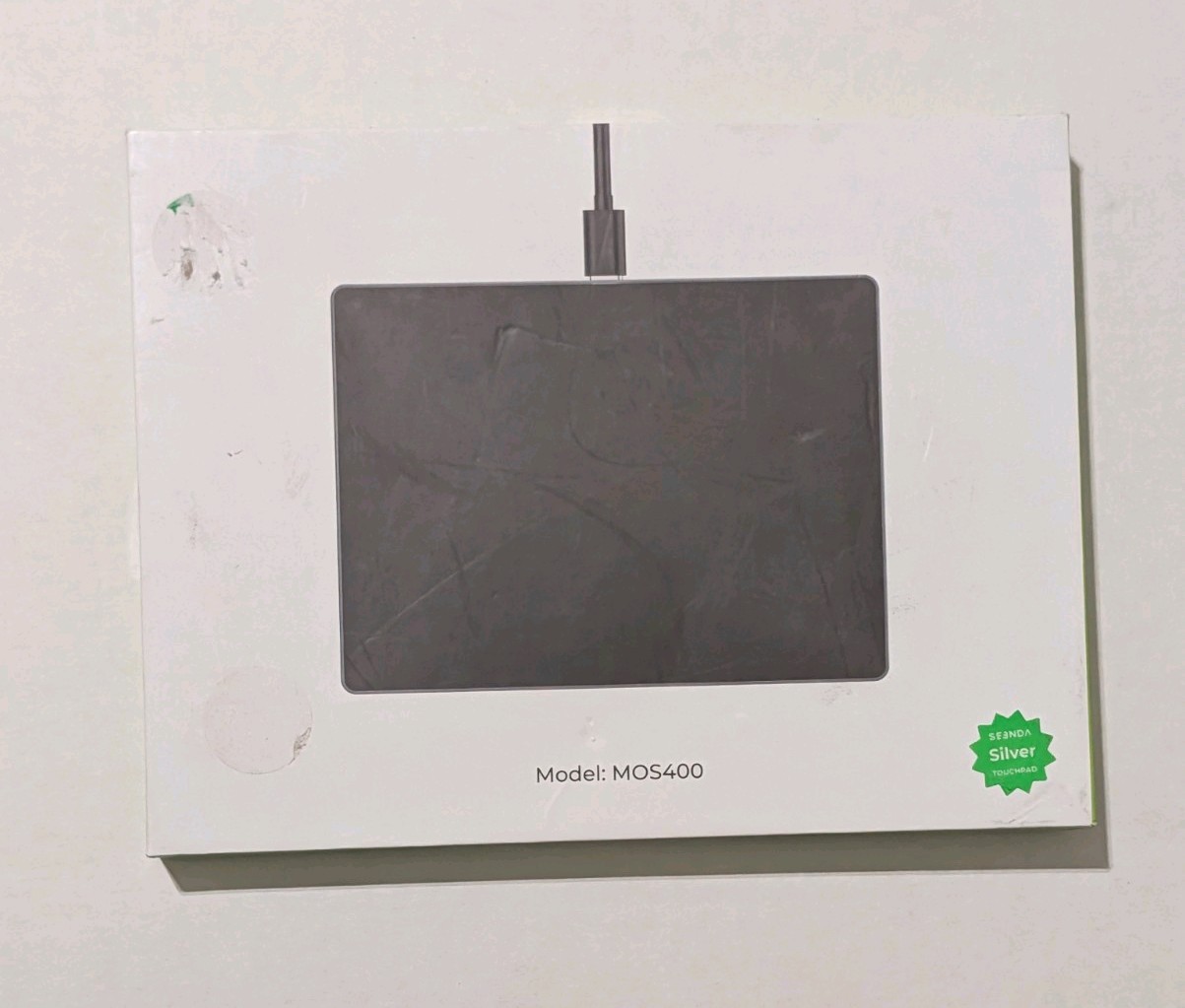 Seenda MOS400 External Wired Trackpad Touchpad Multi Touch Silver NIB