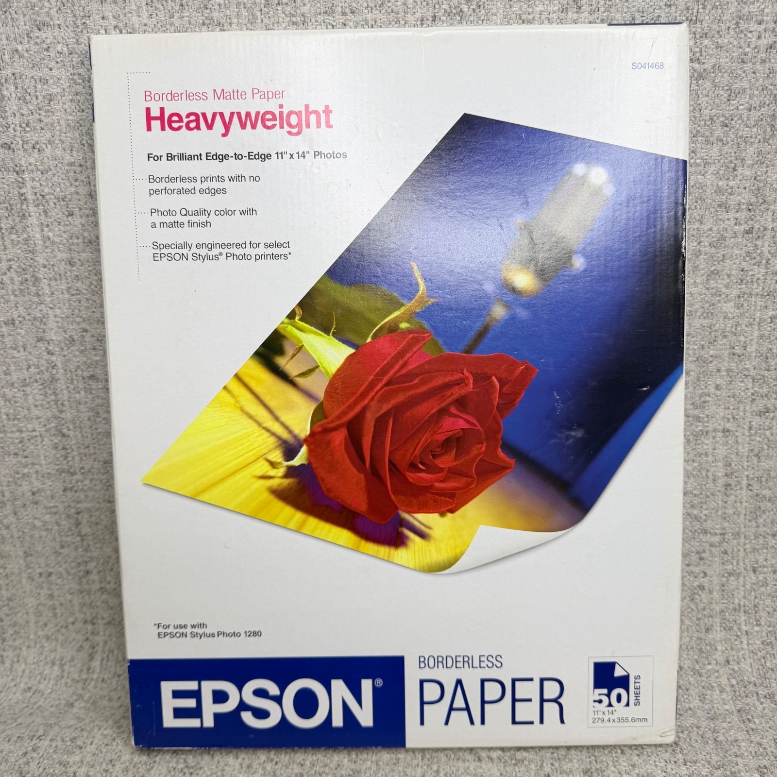 11" x 14" Heavyweight Matte Photo Printer Paper 50 Sheets Epson S041468