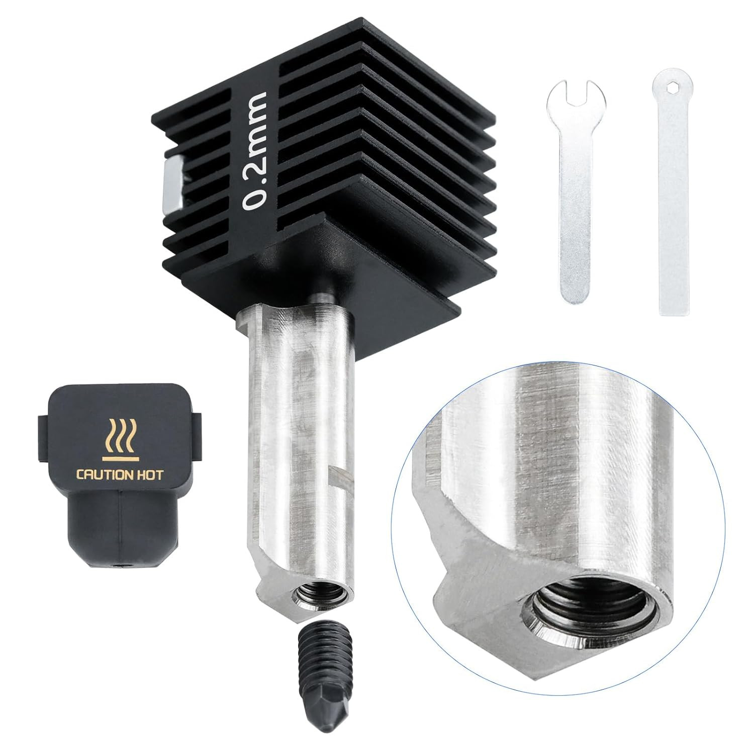 3D Printer Hotend for Bambu Lab A1 Mini 0.2Mm A1 Extrusion Head, Removable Ha...