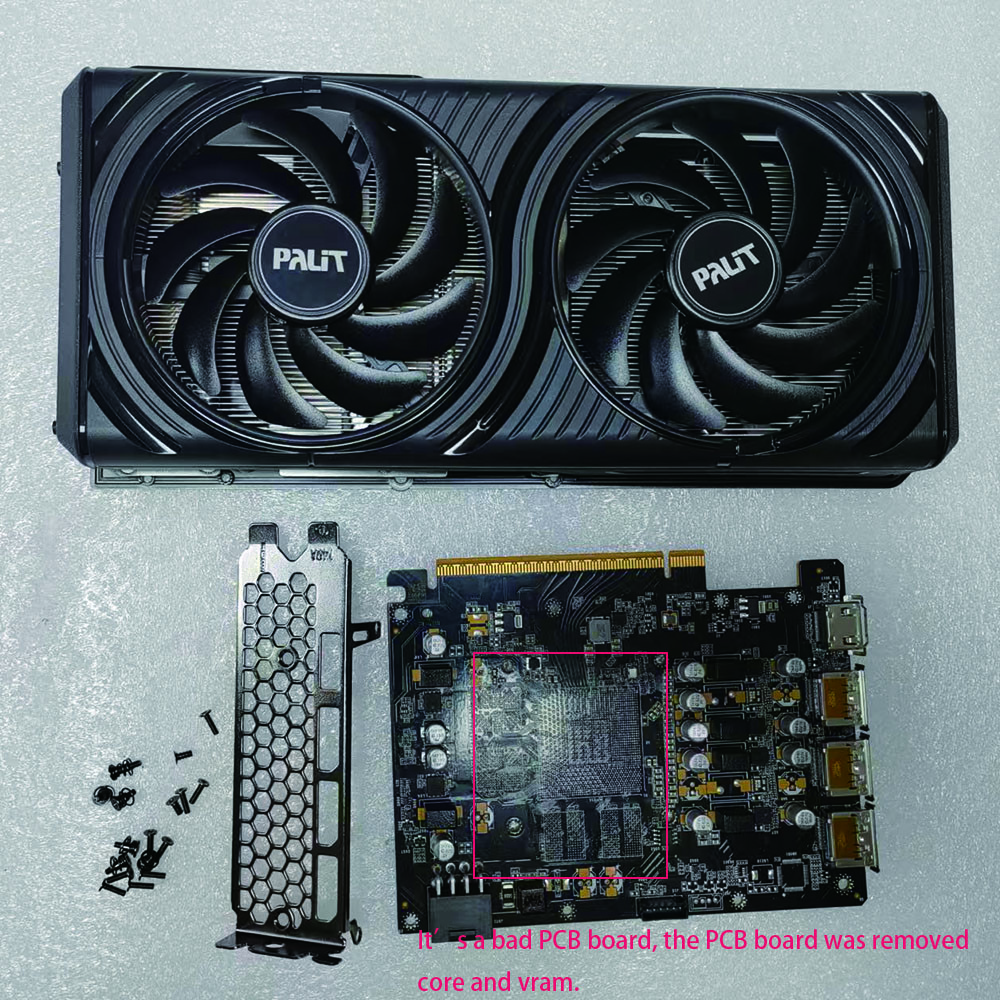 For Palit RTX5060 Infinity Graphics Card HeatSink Cooling Fan or a Bad PCB board