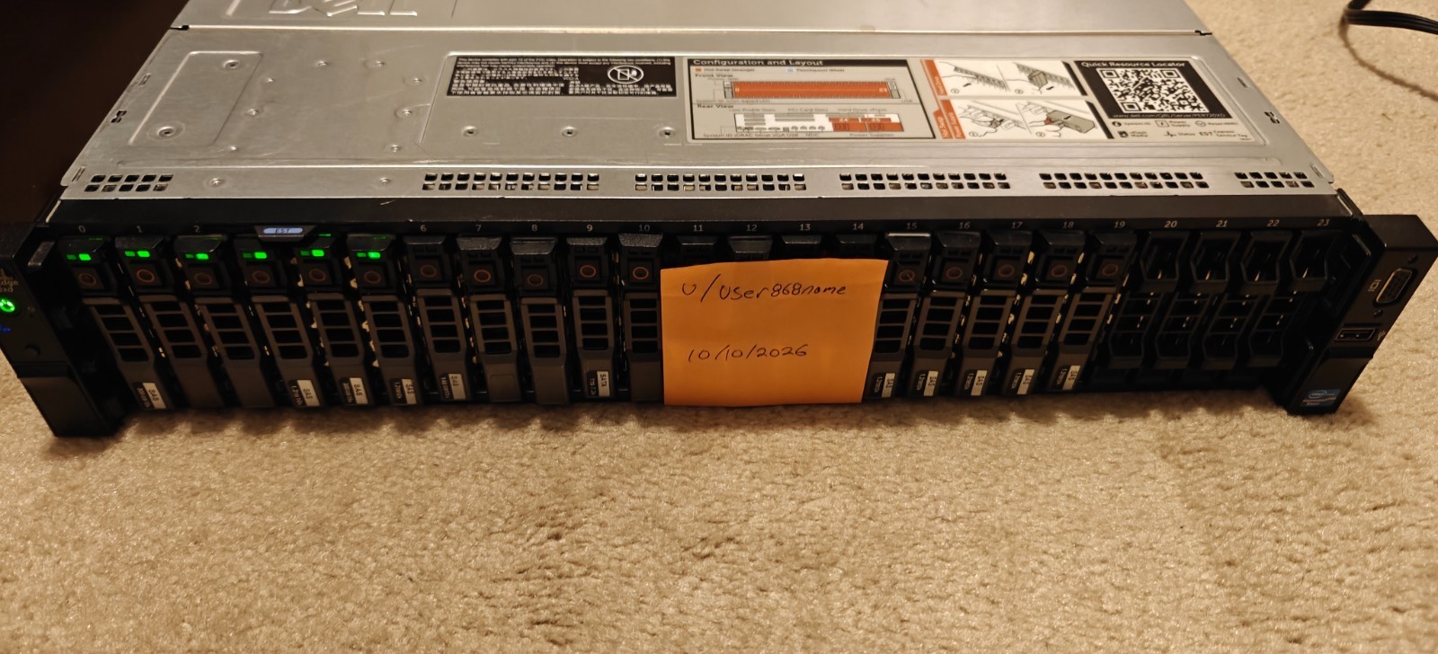 Dell PowerEdge R720xd 24 Bay SFF 2x E5-2640 v2 32GB 6x 300GB 15K H710P