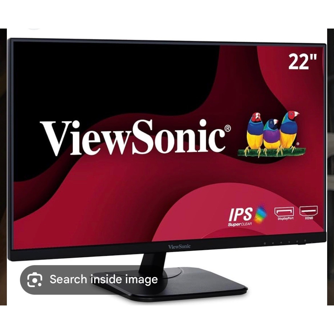 ViewSonic VA2256-mhd 22" Full HD 1080p IPS LED Monitor HDMI DisplayPort Black