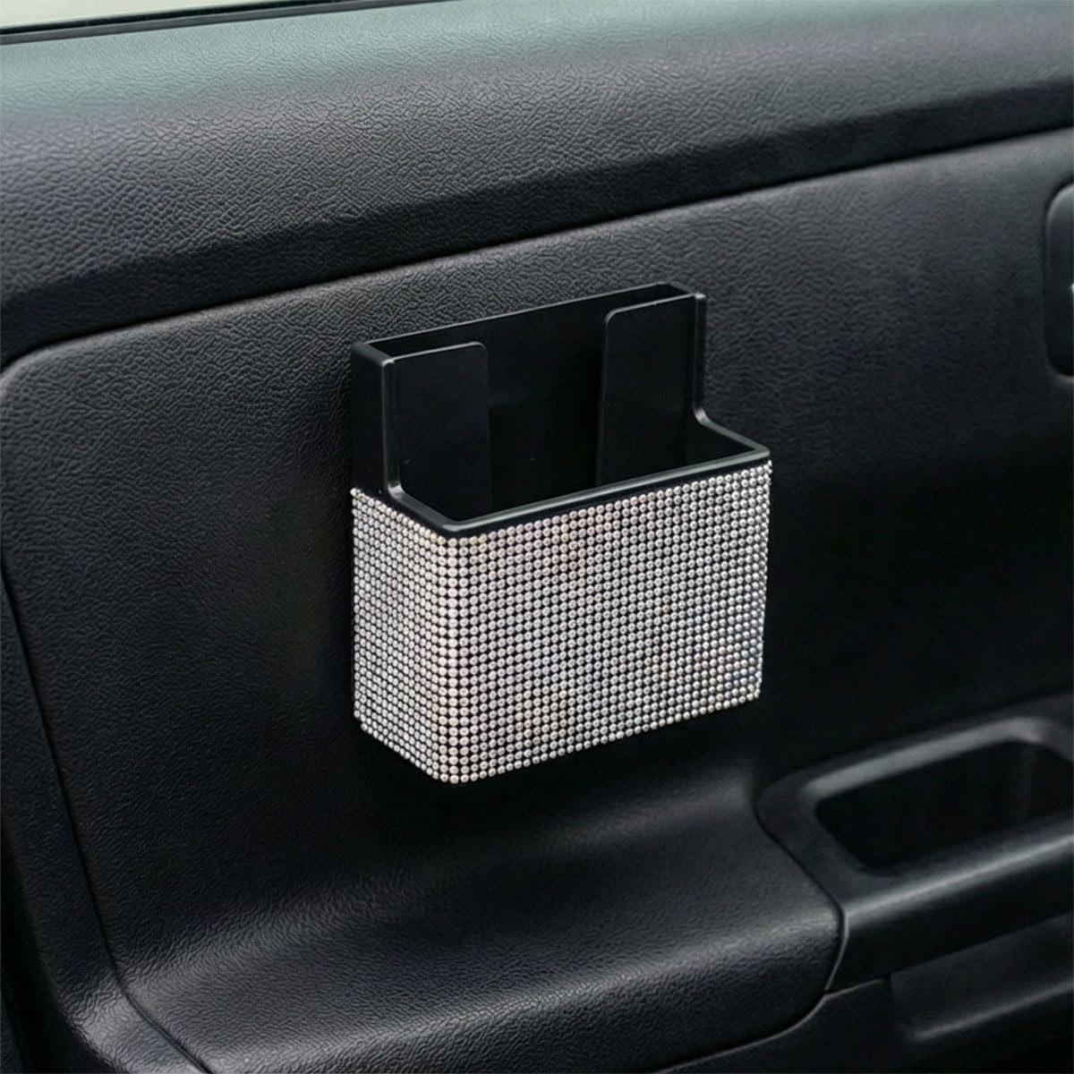QEUOBUE Bling Car Dashboard Storage Box, Multi-Functional Auto Door Organizer...