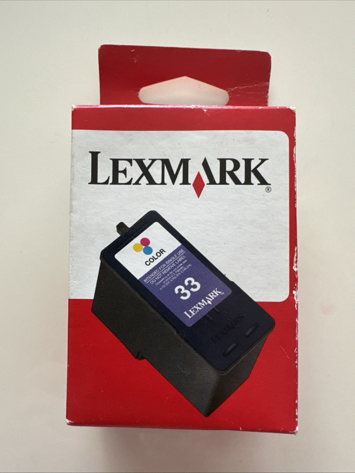 Lexmark 33 Tri-Color Ink Cartridge 18C0033 Genuine 2003 - Free Shopping