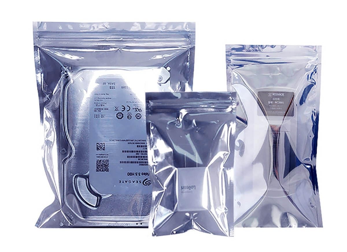 100 PCS ESD Anti Static Resealable Shielding Bags 4x6 Inch Hard Drive SSD