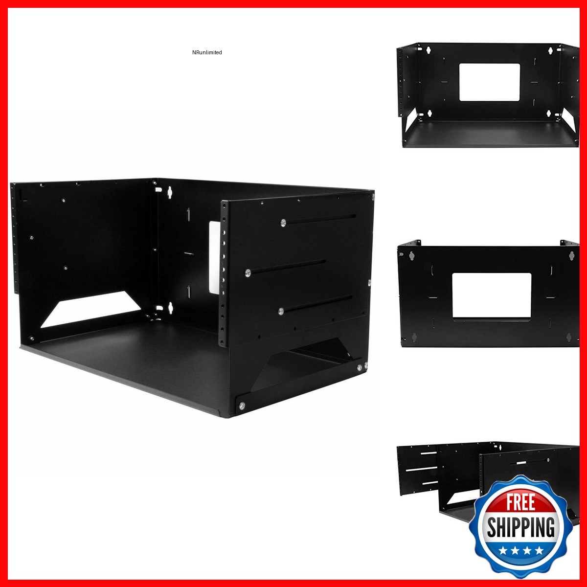 StarTech WALLSHELF4U 4U 2-Post Wall-Mount Open Frame Network Rack