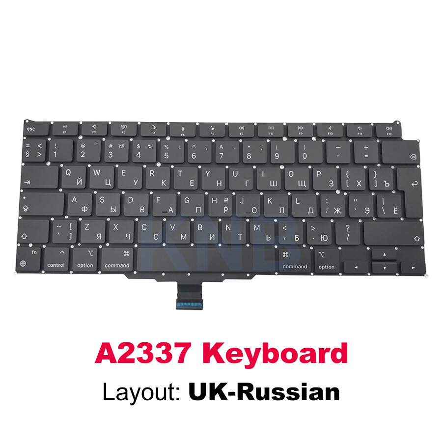 New For Macbook Air 13" M1 A2337 Keyboard Russian Layout Big enter key 2020 Year