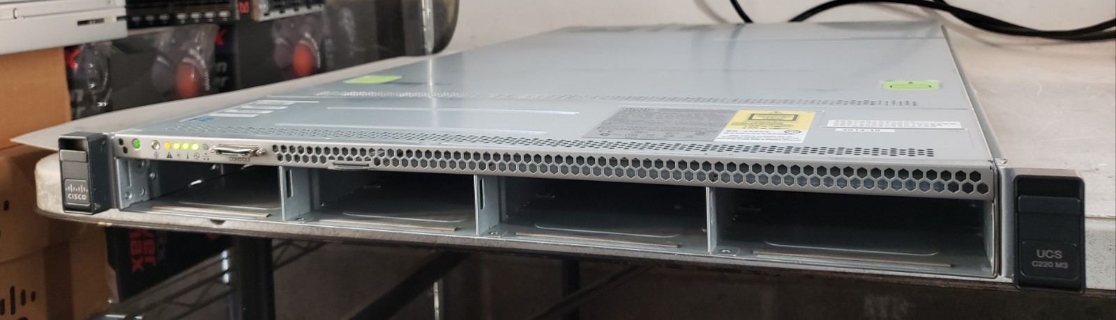 Cisco UCSC-C220-M3L Server 2x Intel Xeon E5-2640 NO RAM HDD w/ 2x 650w PSU