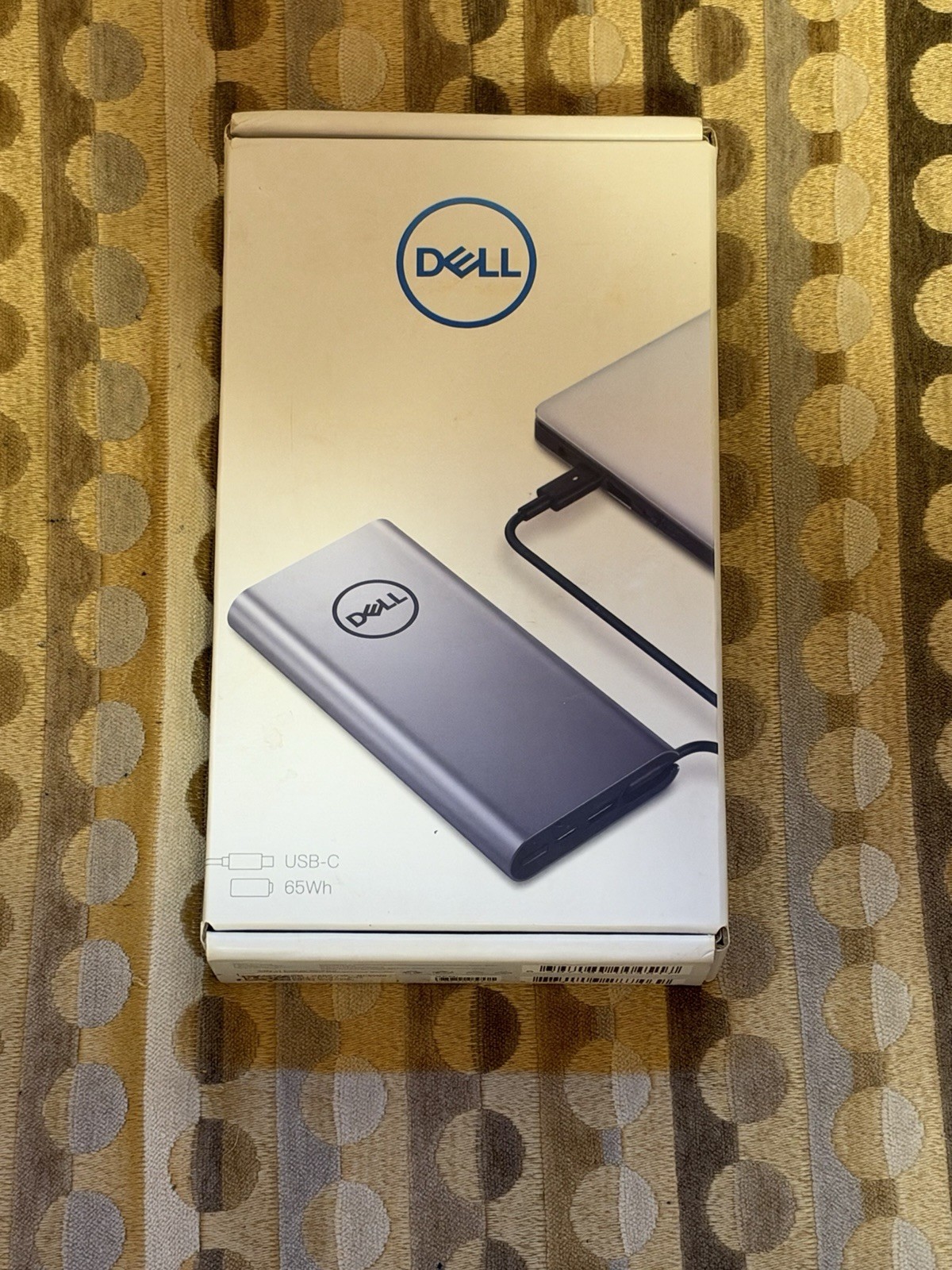 Dell PW7018LC Notebook Power Bank Plus 65W USB-C Portable Laptop Charger NEW.