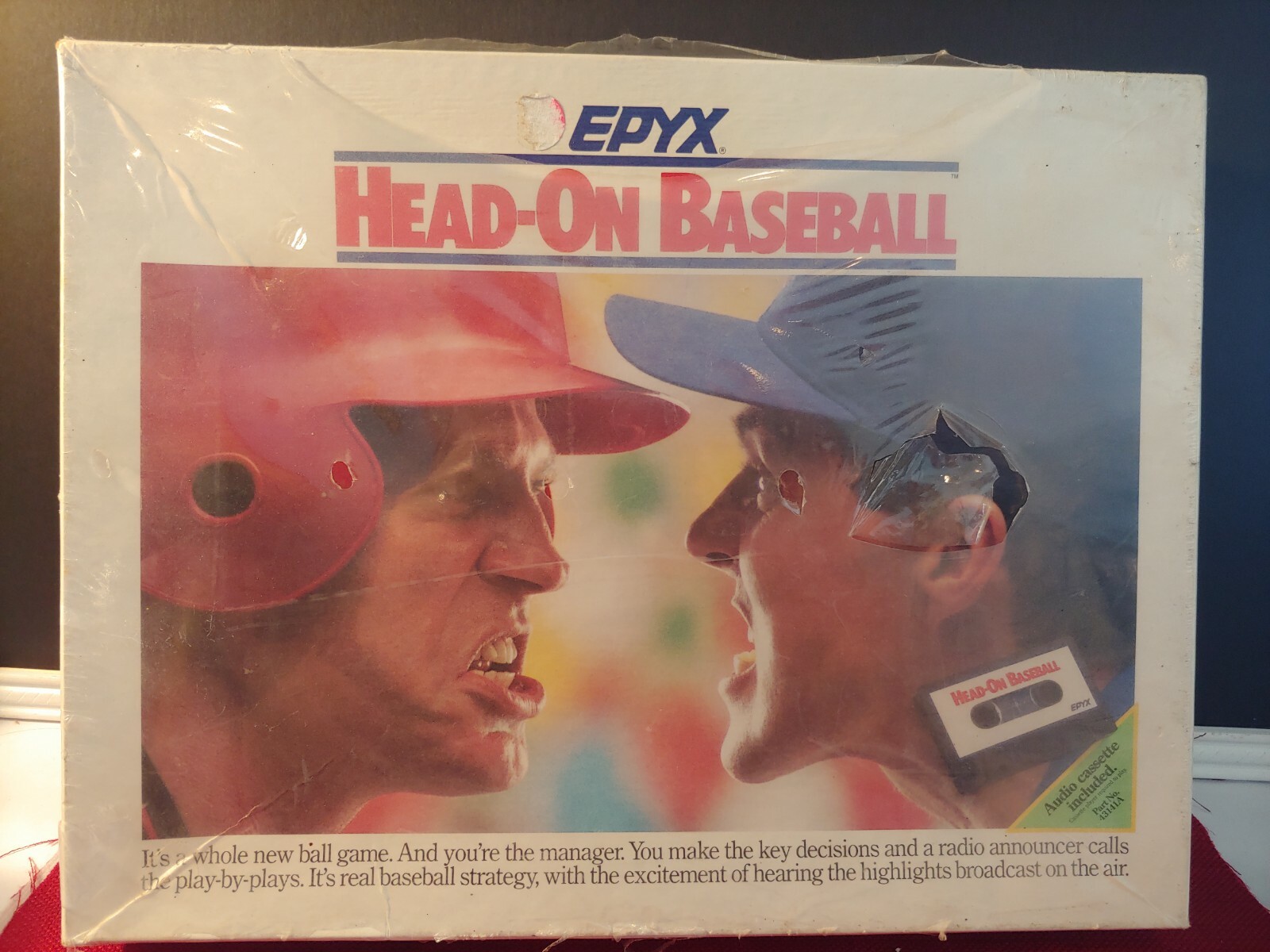 EPYX Head-On Baseball (1988) Cassette Board Game BRAND NEW and Sealed