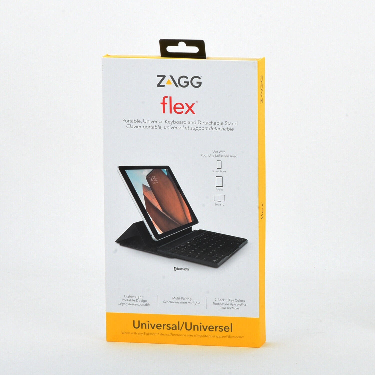 ZAGG Flex Portable Bluetooth Keyboard Stand For iPhone iPad Mac Tablet Smart TV