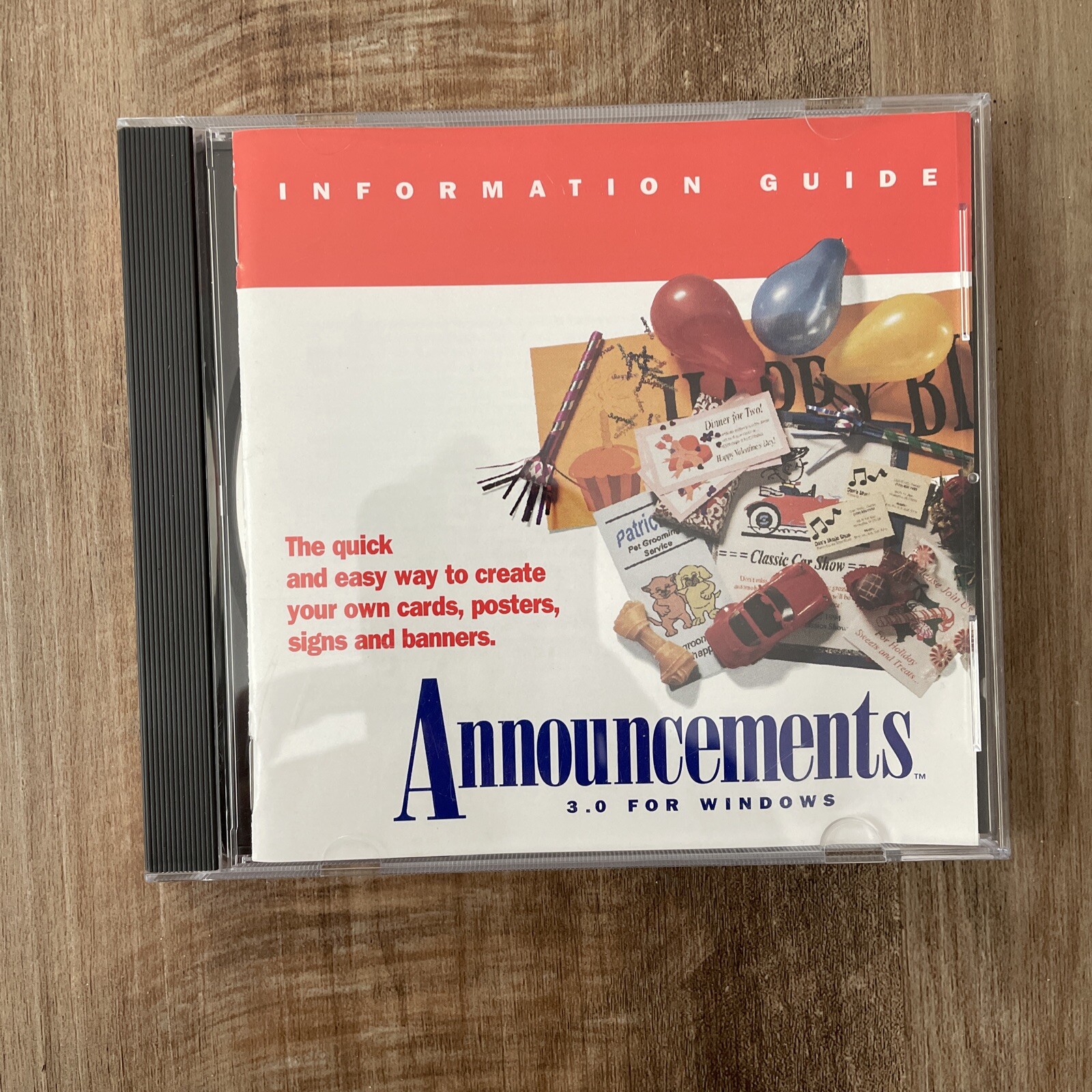 Announcements 3.0 For Windows (Vintage PC CD-ROM)