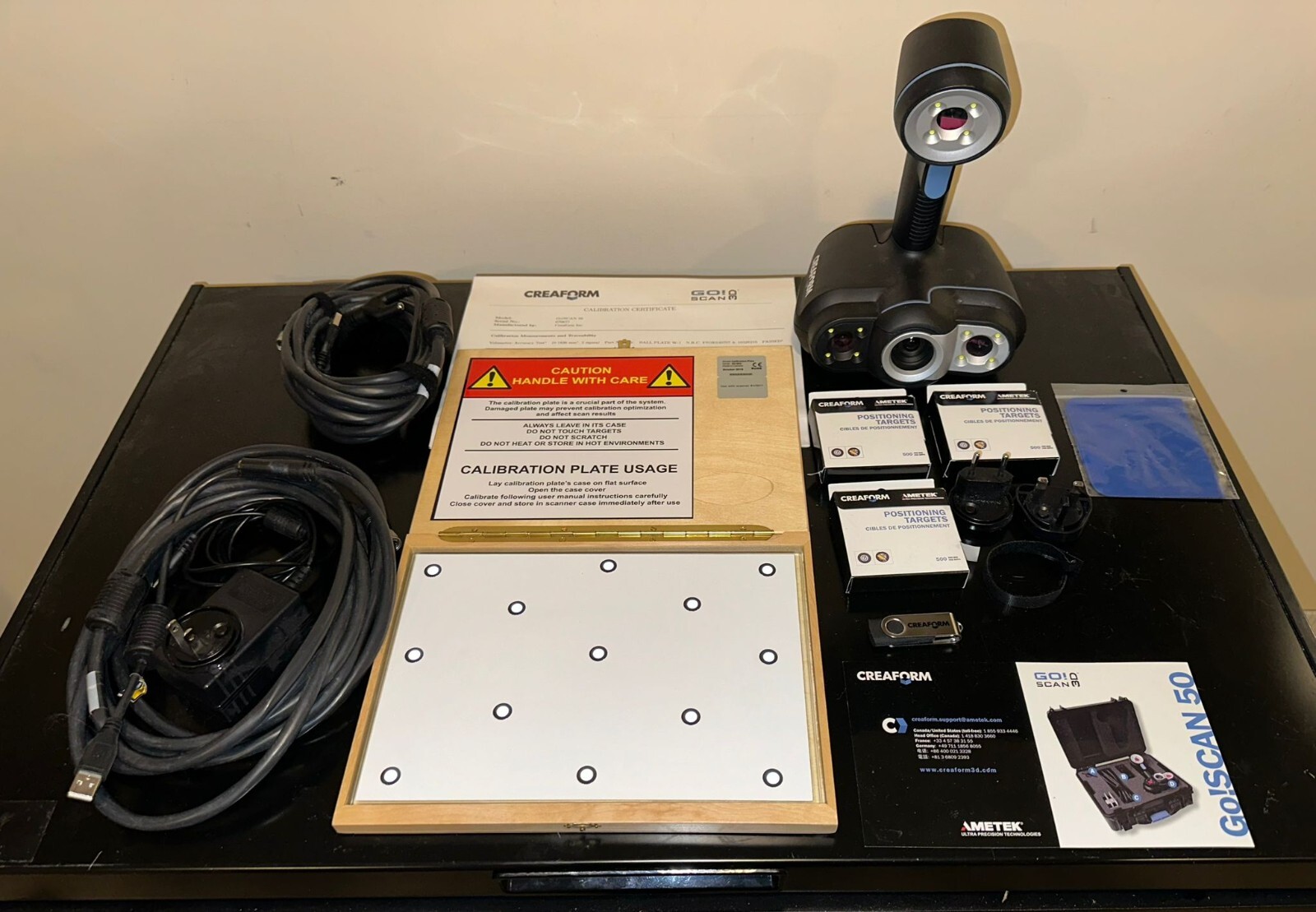 CREAFORM GOSCAN50 3D SCANNER. PROFESSIONAL GRADE 3D SCANNER. VERY LOW USE