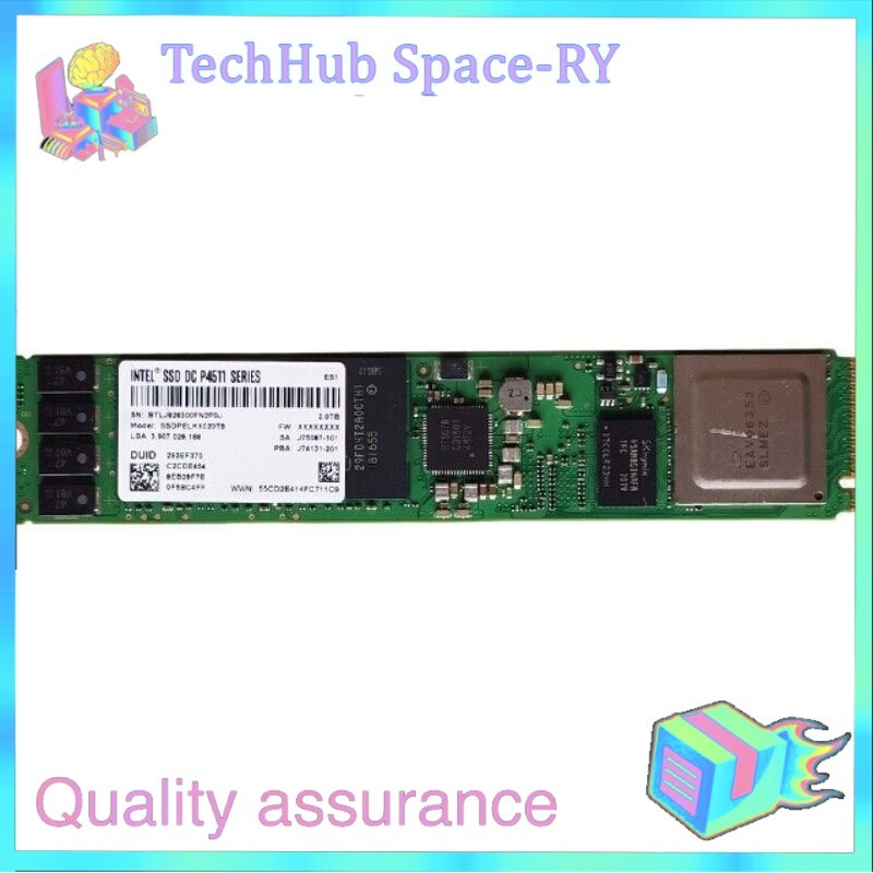 Intel DC P4511 Series 1TB SSD M.2 NVMe PCIe Solid State Drive SSDPELKX010T8L1