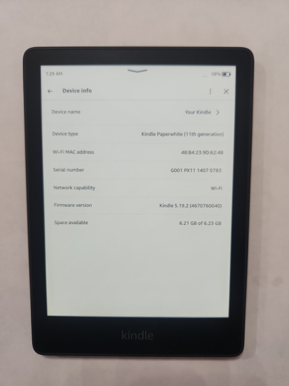 Amazon Kindle Paperwhite 11th Gen WiFi 6.8 inch M2L3EK 8gb