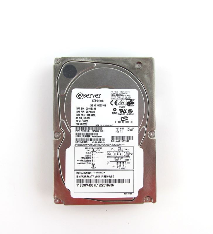 IBM 07N8783 36.4GB Ultra2 SCSI Disk Drive 10K RPM 68 Pin