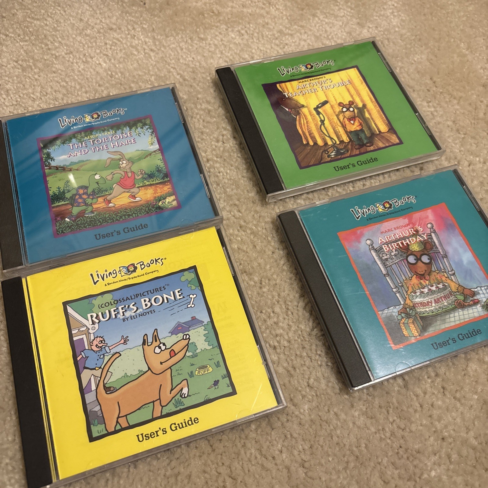 Living Books PC Game CD ROM 1994 Lot Of 4 