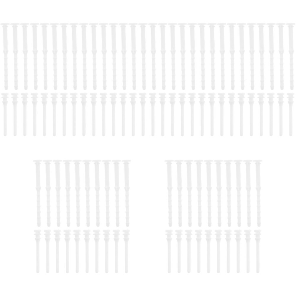 White Silicone Rubber Computer Screws 100Pcs Anti Noise Shock Absorption Pc Fan