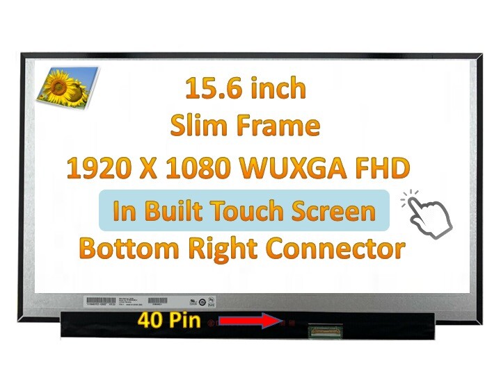 Dell DP/N NDGD4 0NDGD4 LCD LED Touch Screen 15.6" FHD Display + Digitizer New