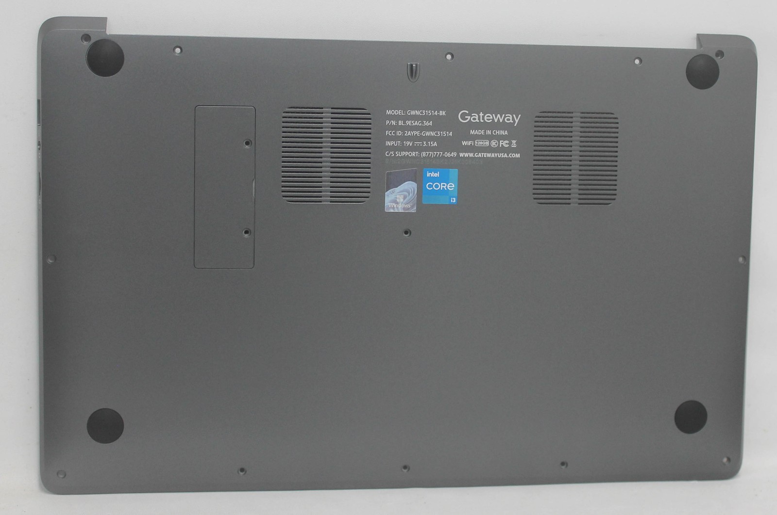 GWNC31514-BK Gateway Bottom Base Cover Gray Gwnc31514-Bk "GRADE A"