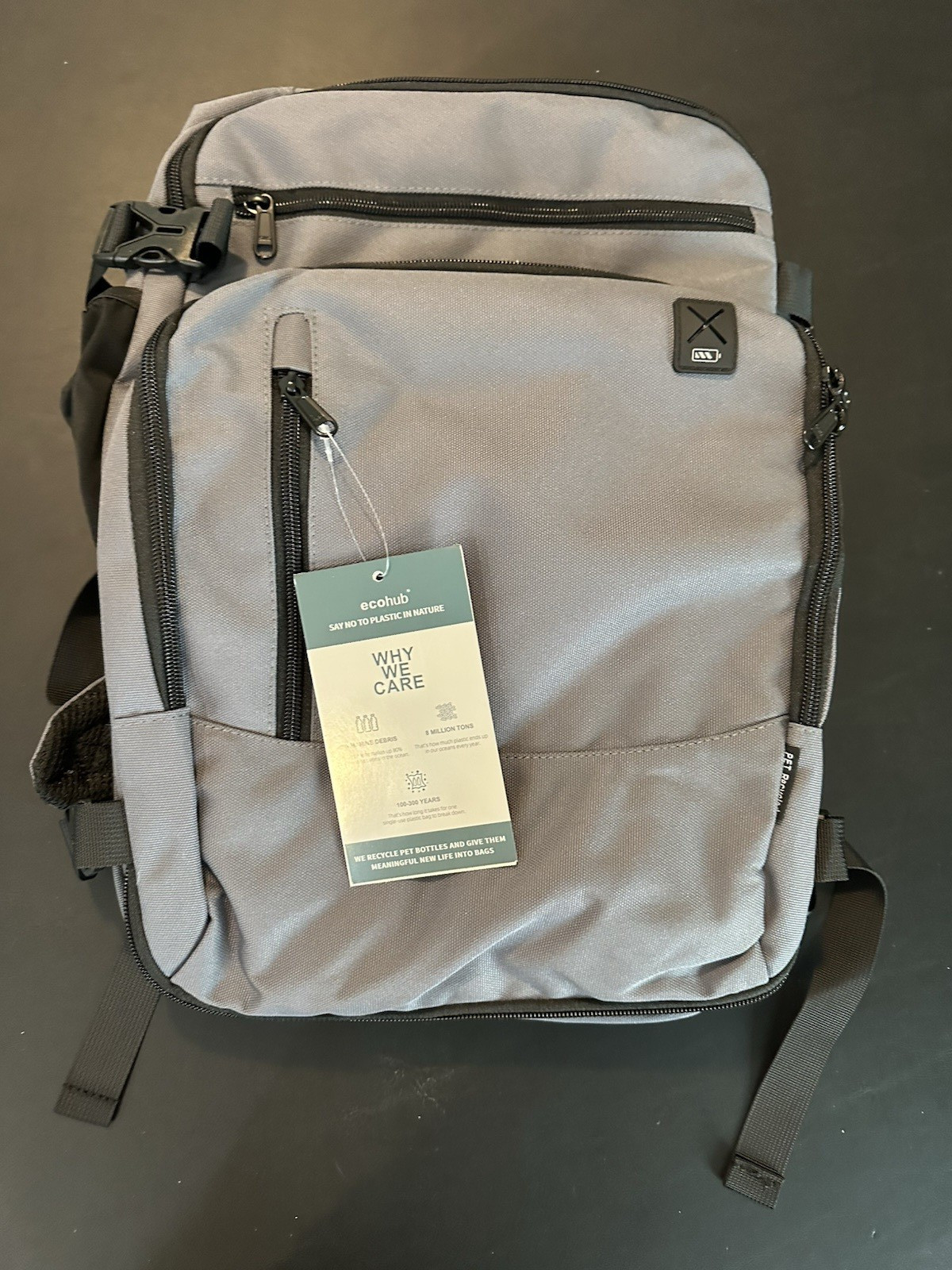 Cloud CBP02 15in Laptop Backpack Padded Polyester Solid Gray/Black