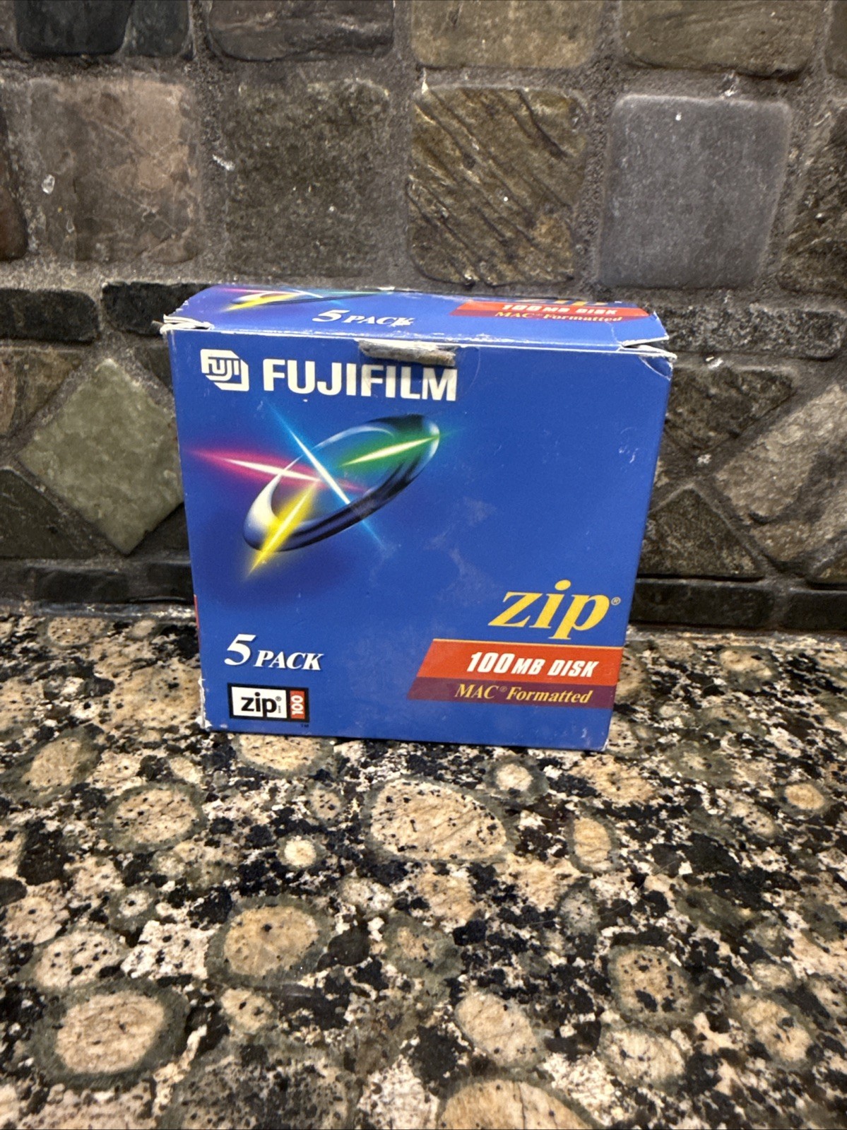 Lot OF 5 Fuji Fujifilm Zip 100 MB Disc Mac Formatted factory sealed