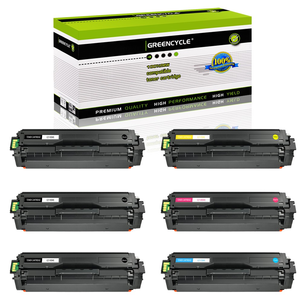6PK CLT-504S CYM Toner Set Fits for Samsung Xpress CLP-475NW CLX-4170 4195 4195N